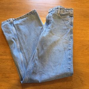 Zara Mid Wash Wide Leg Jeans